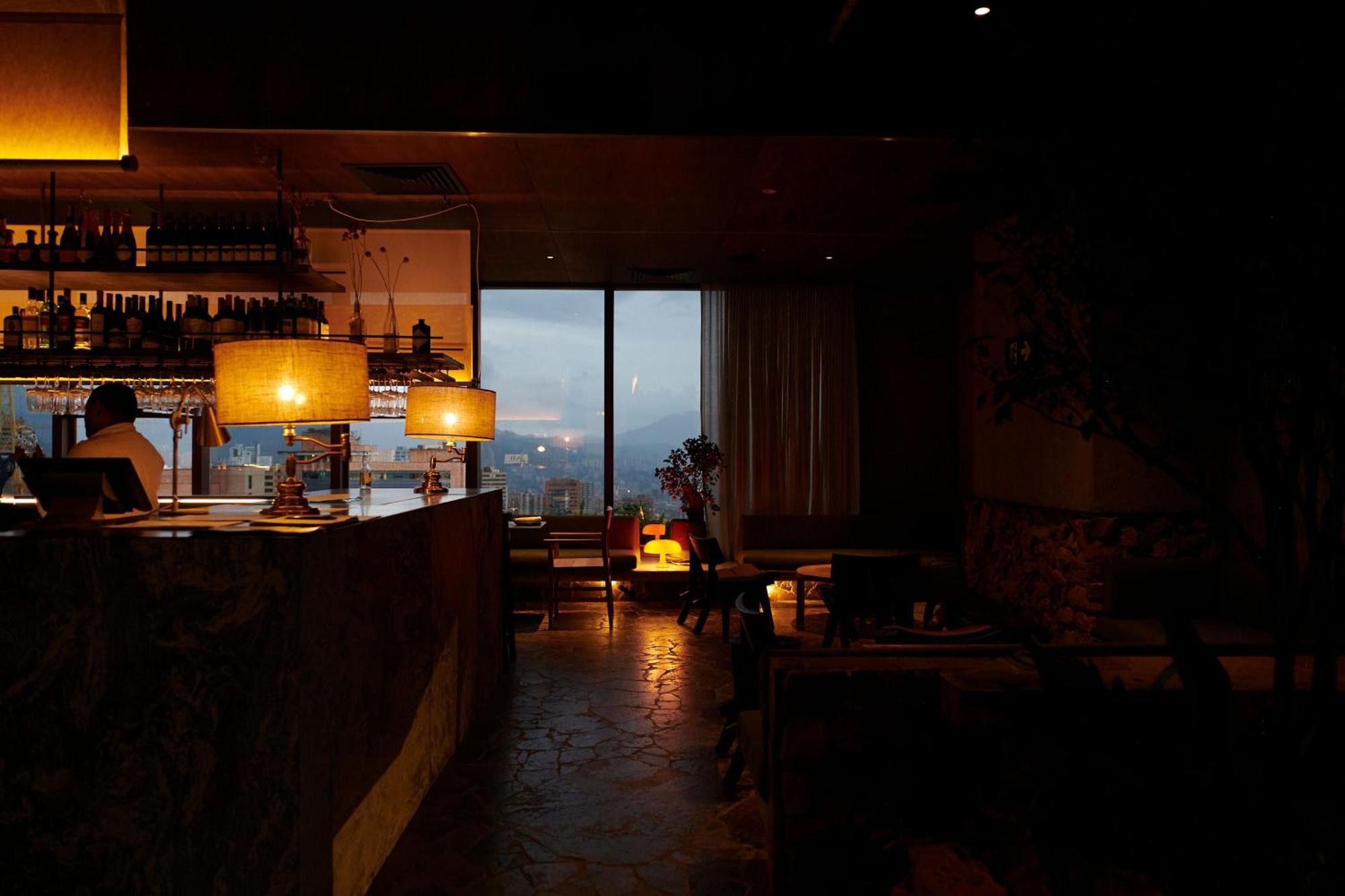 Novotel Medellin El Tesoro Exterior foto Interior of the restaurant